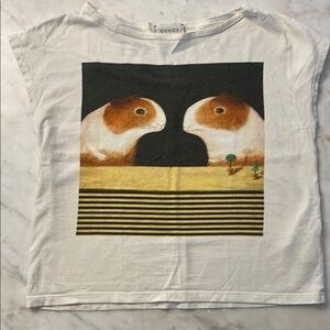 Gucci White Short Sleeve Graphic Tee